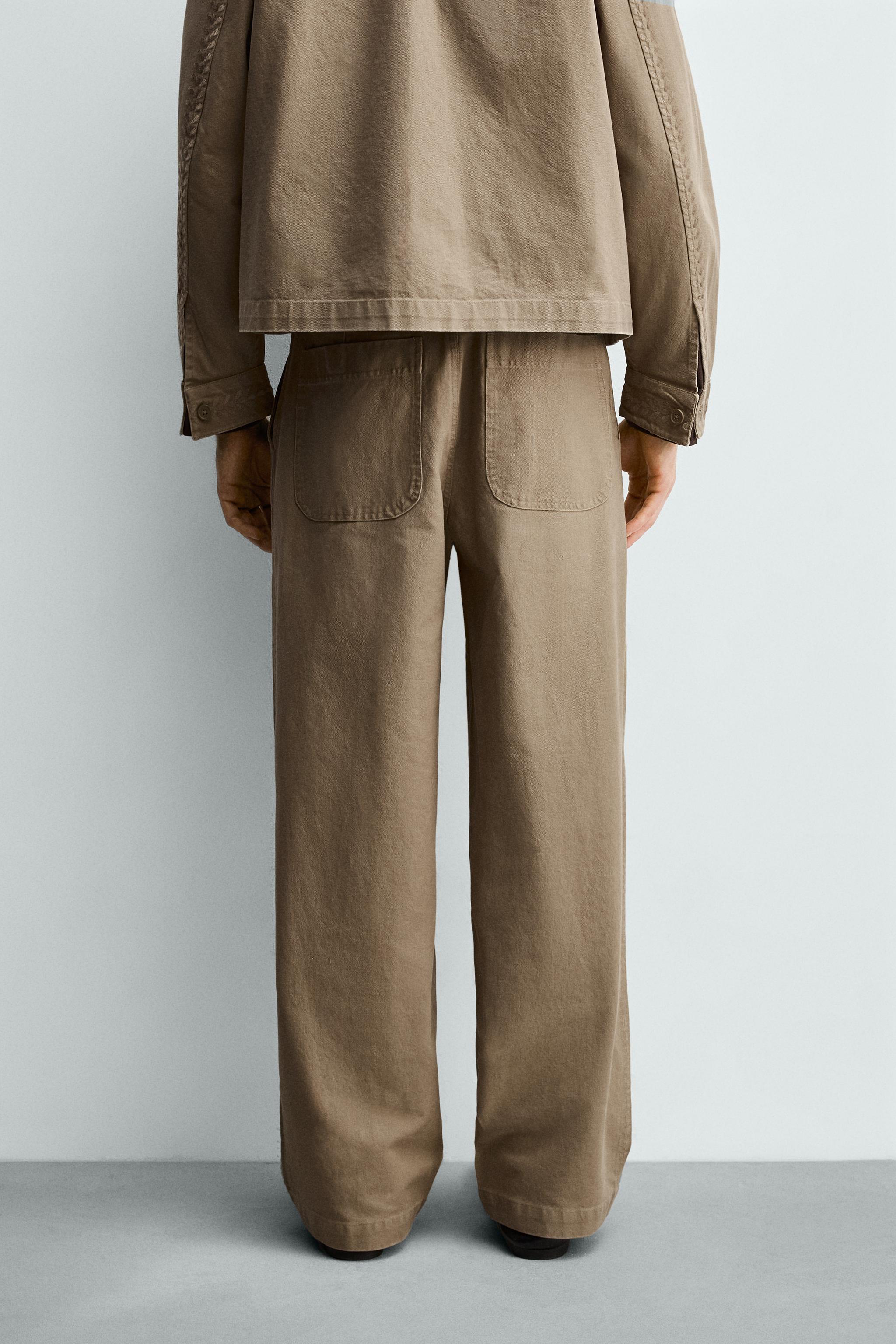 PANTALON STRAIGHT FIT BRODÉ